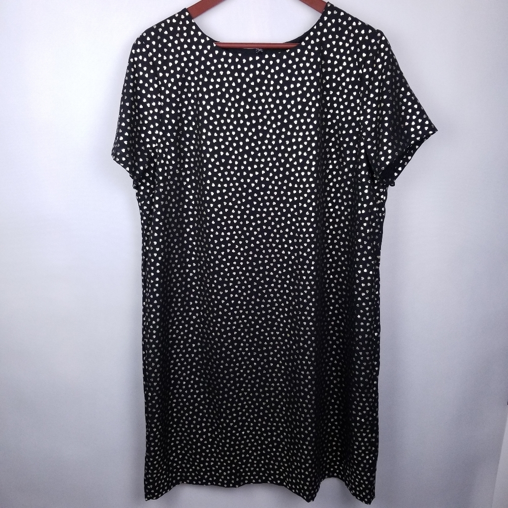 J. Crew Factory Gold Heart Short Sleeve Dress 16